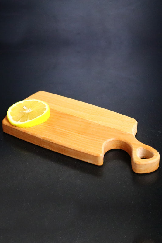 Small Size Cutting and Presentation Board with Curved Handle