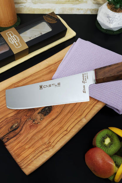 CASTLE KITCHEN Elite Series Kitchen Knife Set Chef's Knife Meat Bread Vegetable Knife (Nakiri)