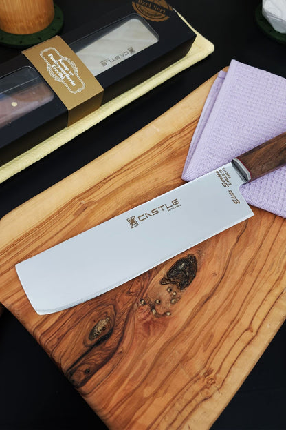 CASTLE KITCHEN Elite Series Kitchen Knife Set Chef's Knife Meat Bread Vegetable Knife (Nakiri)