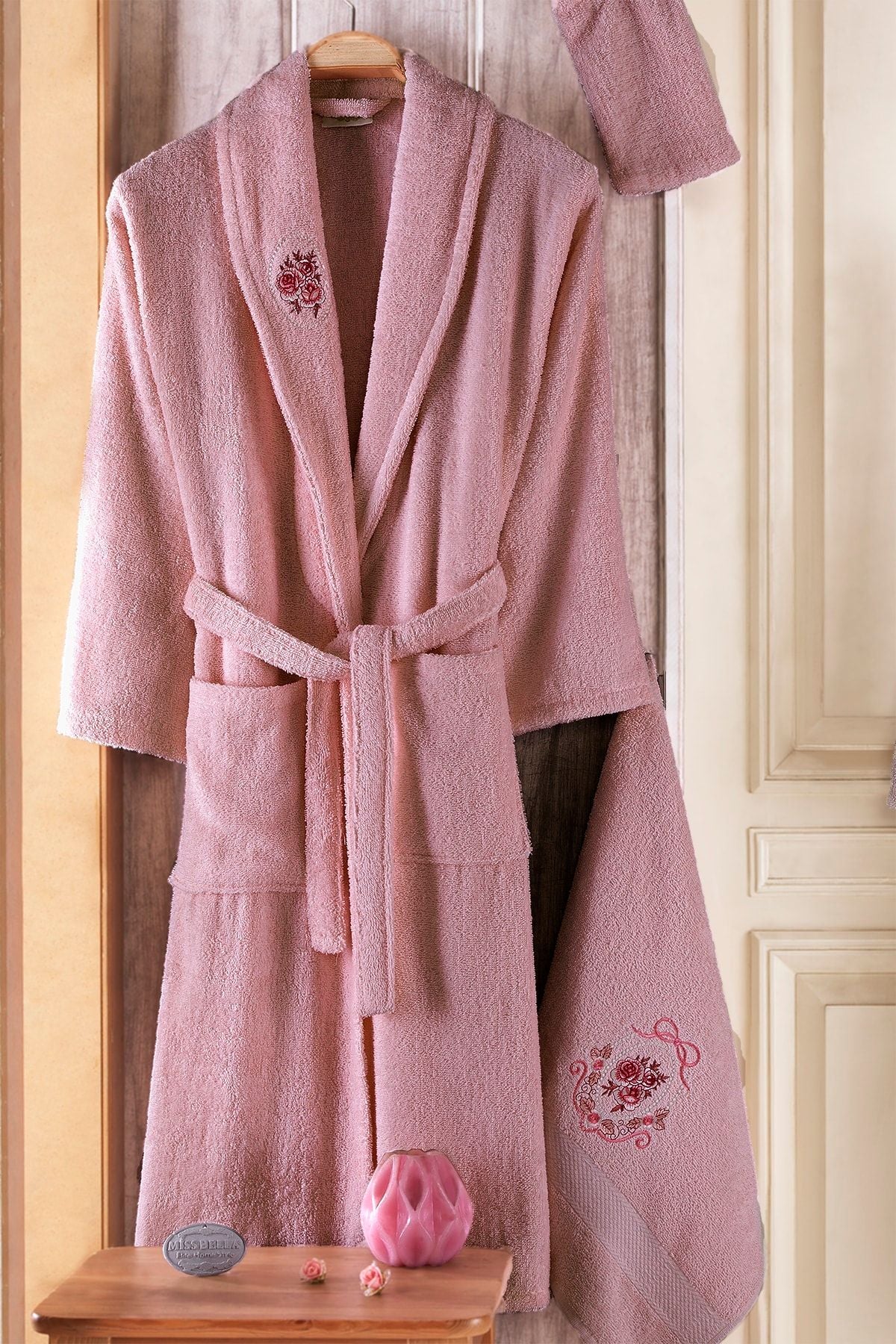 Cotton 8 Piece Family Turkish Cotton Bathrobe Set