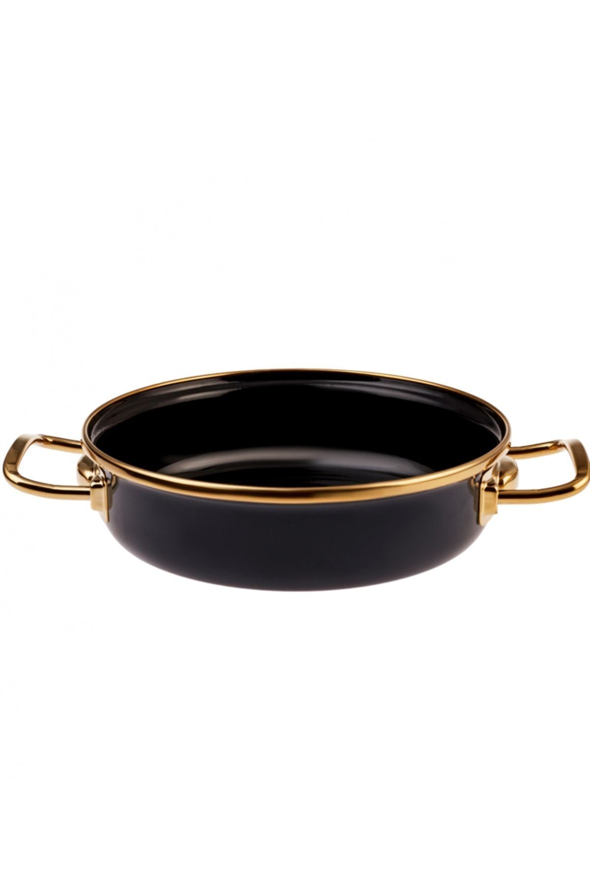 Karaca Retro Enamel Anthracite Pan and Pan Set