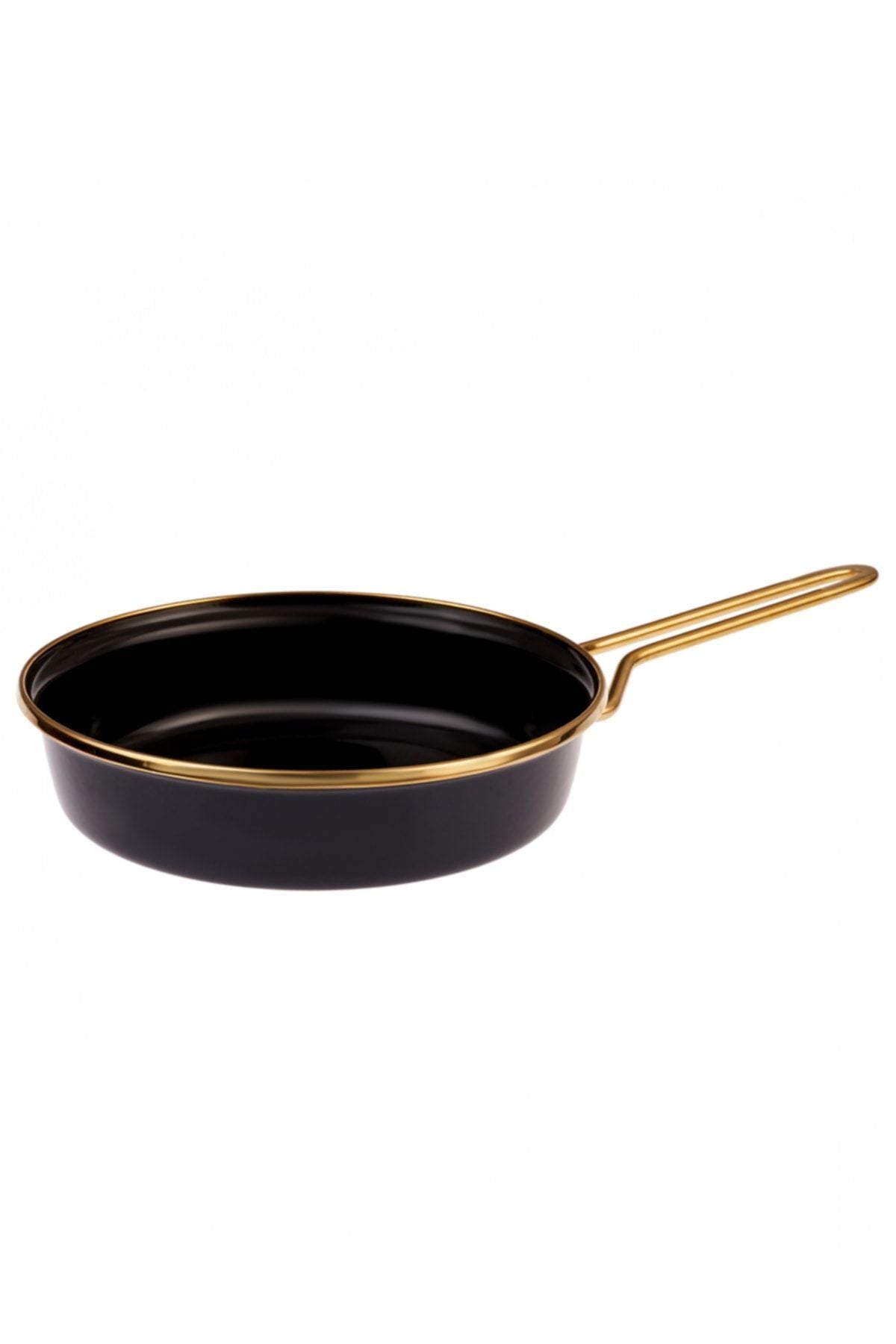 Karaca Retro Enamel Anthracite Pan and Pan Set