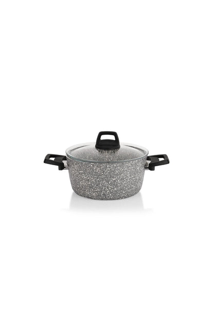 Schafer Dark Storm Granite Cookware Set 12 Piece - Gray