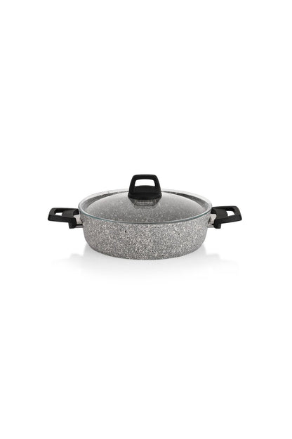 Schafer Dark Storm Granite Cookware Set 12 Piece - Gray