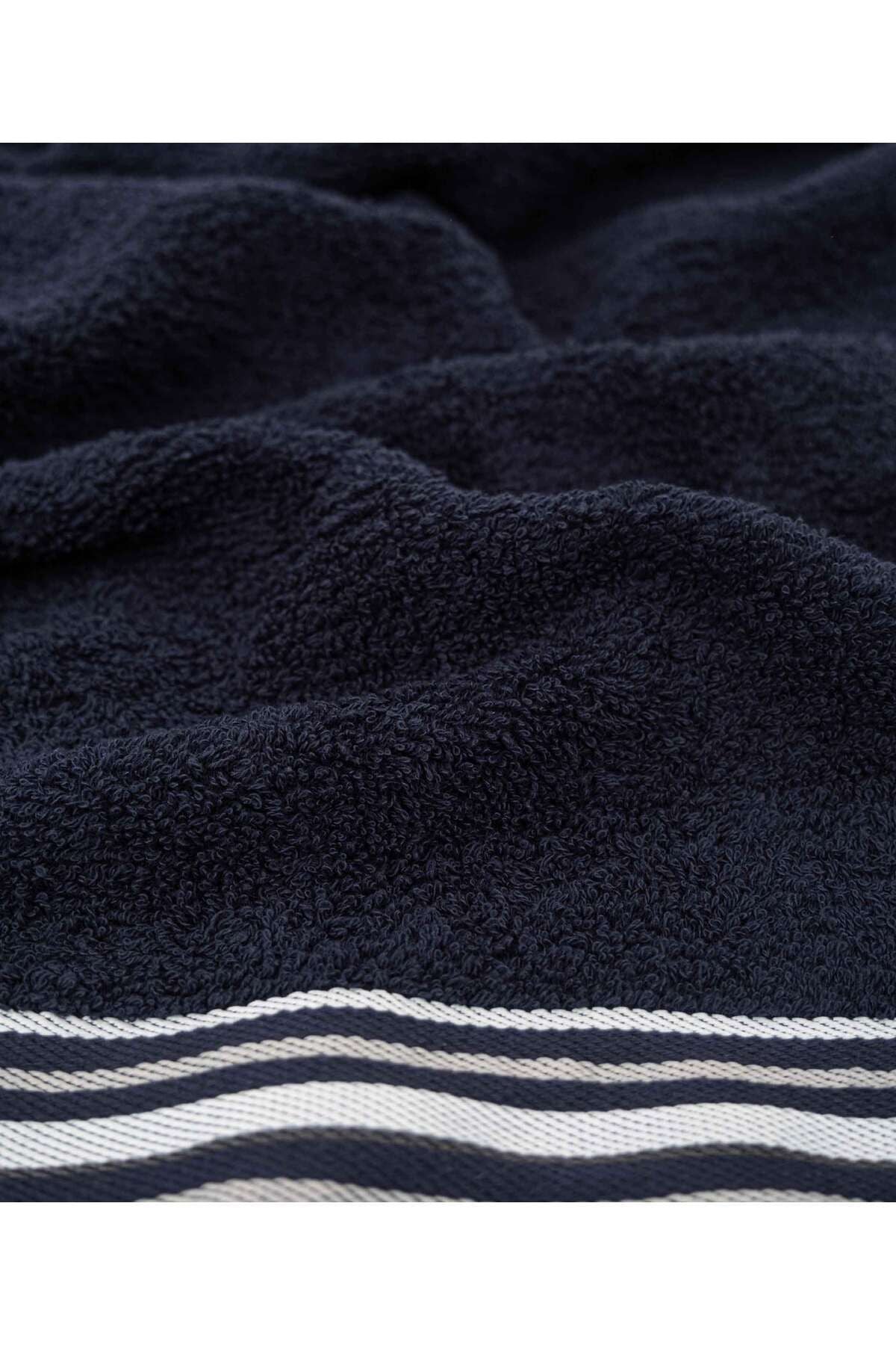 Limira Set of 4 Navy Blue Turkish Cotton Towel 2 Bathrobes (1 S-M)-(1 L-XL) 2 Towels 50x90 2241