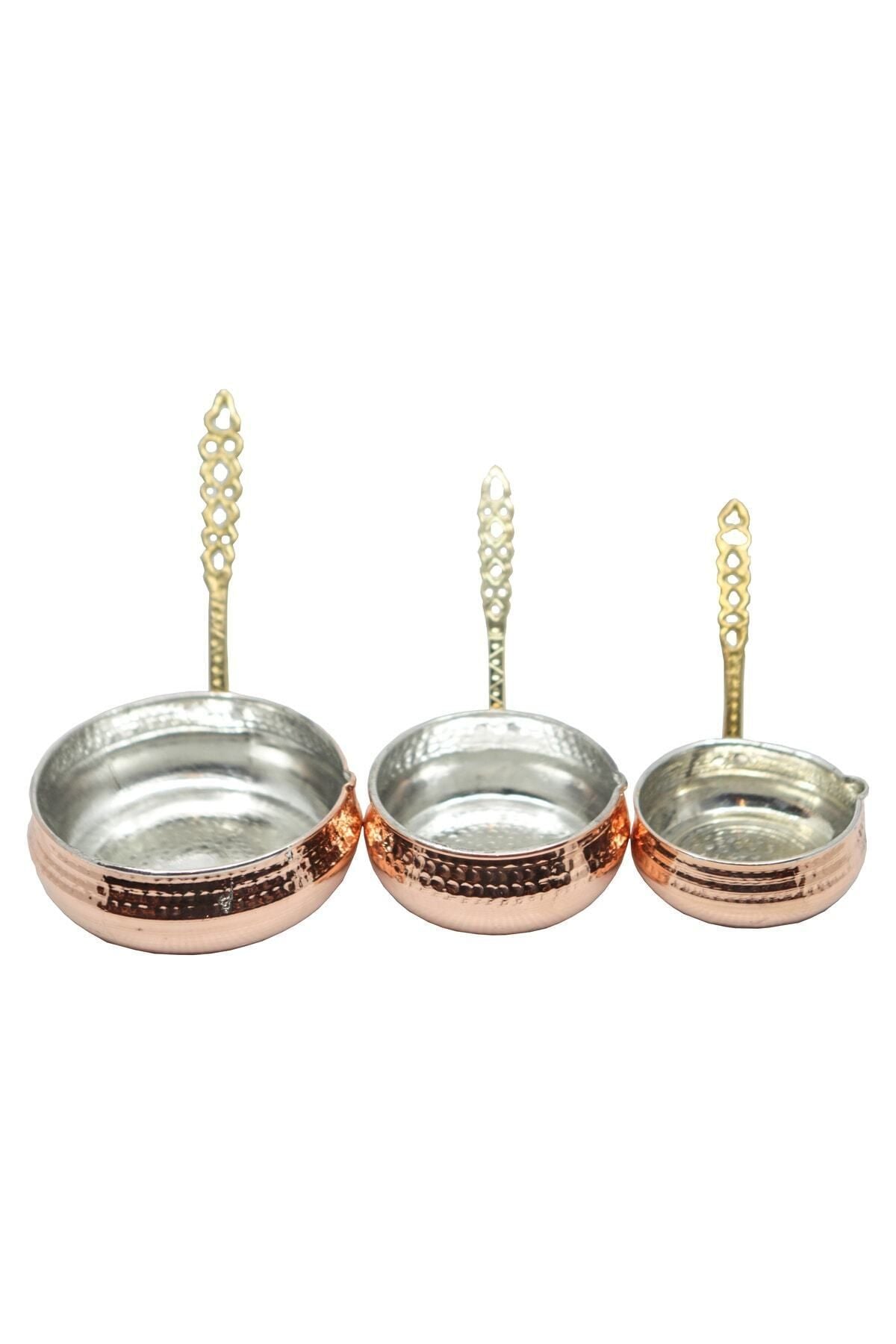 Copper Hammered Sauce Bowl Set of 3