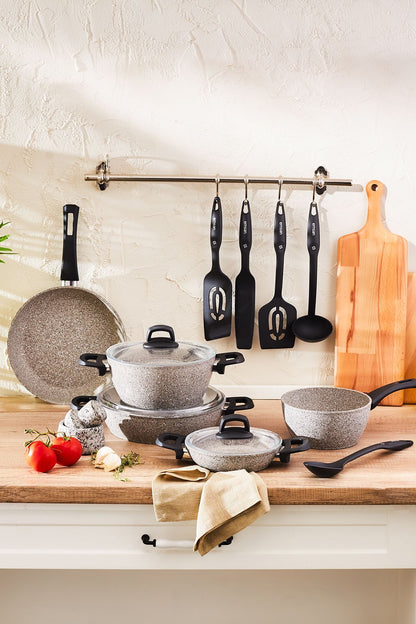 Emsan New Harmony 13 Piece Cookware Set Gray