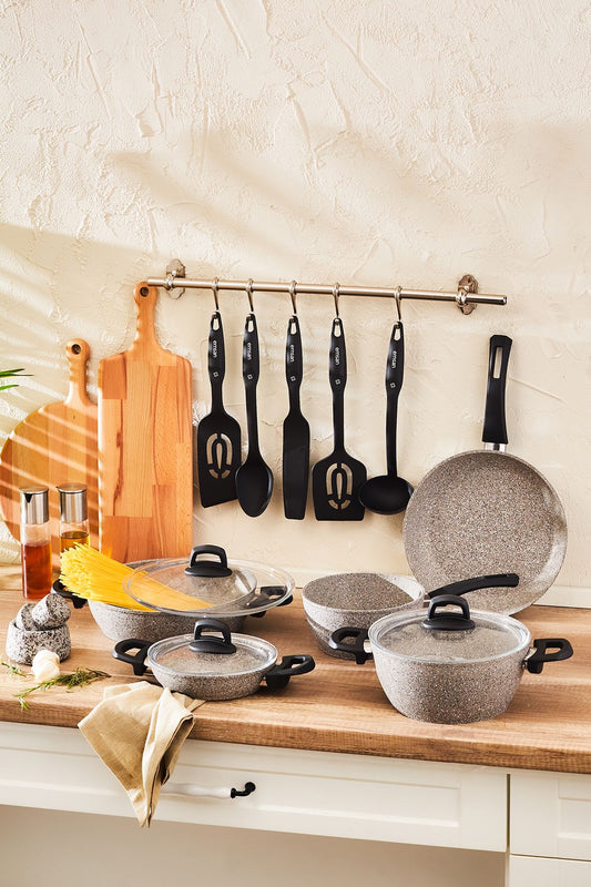 Emsan New Harmony 13 Piece Cookware Set Gray