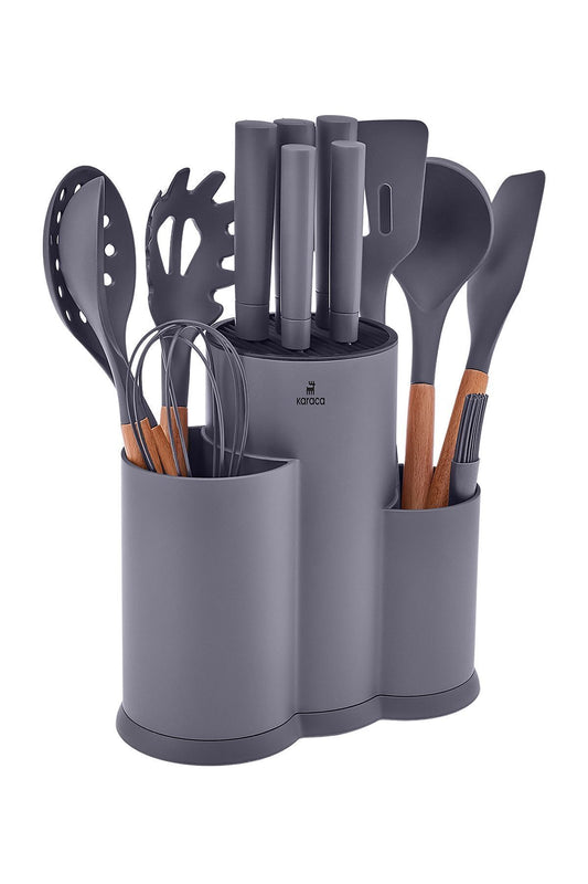 Karaca Burby 14 Piece Knife Set Gray