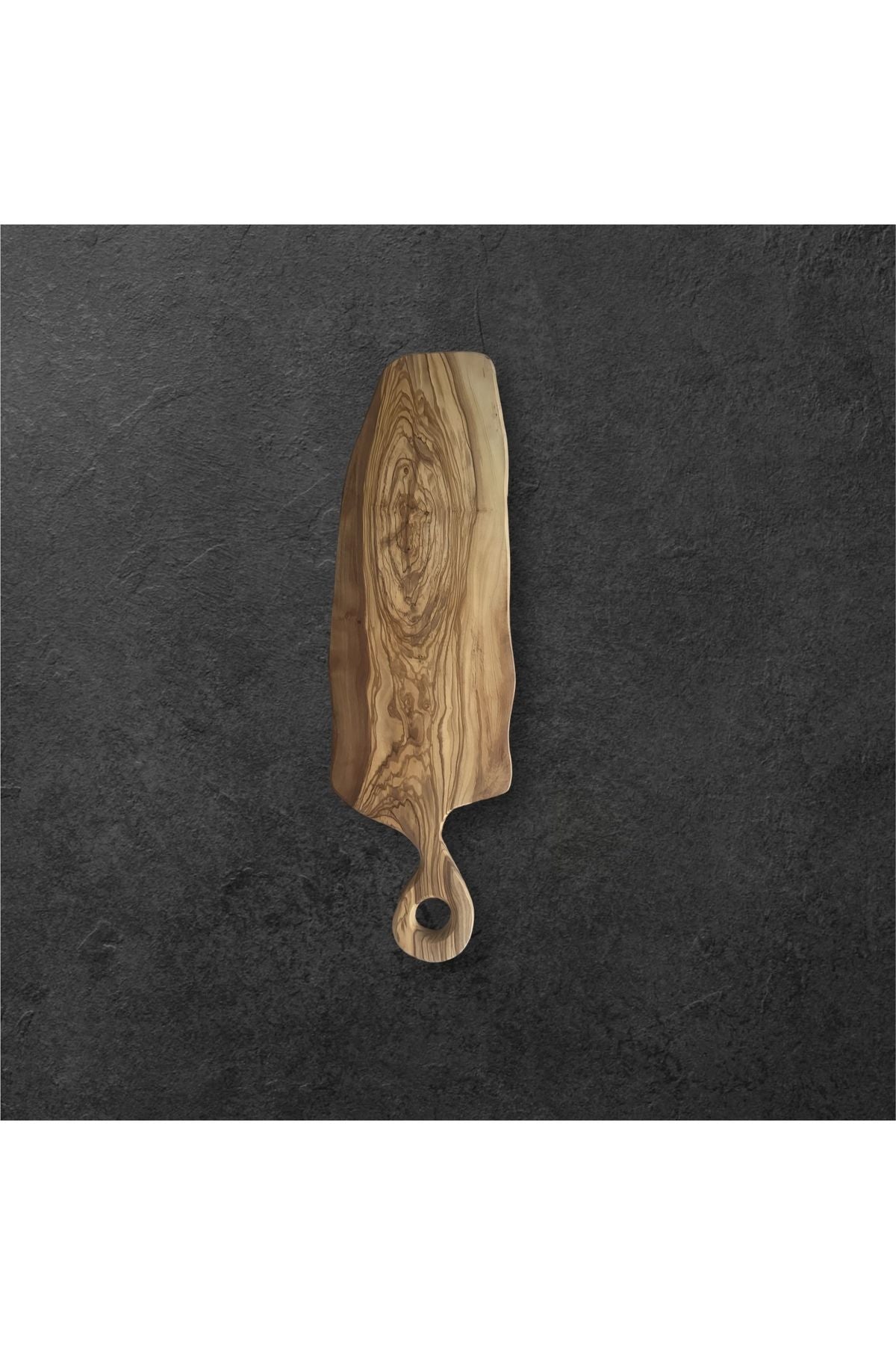 Olive Wood Handmade Cutting Board / Serving Board with Handle ZT5