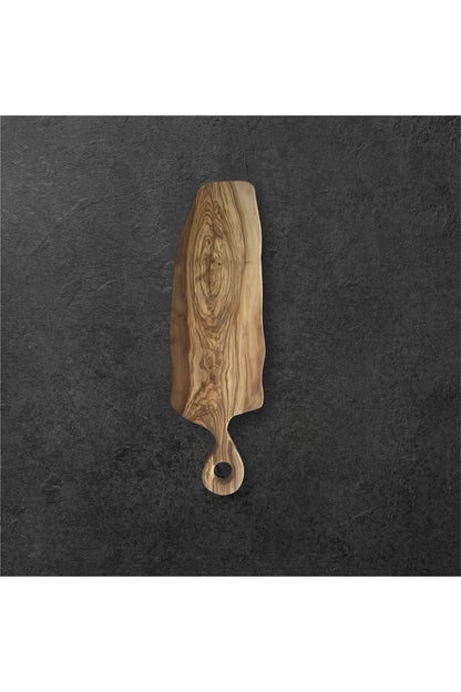 Olive Wood Handmade Cutting Board / Serving Board with Handle ZT5