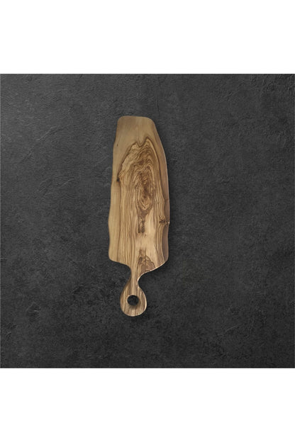 Olive Wood Handmade Cutting Board / Serving Board with Handle ZT5