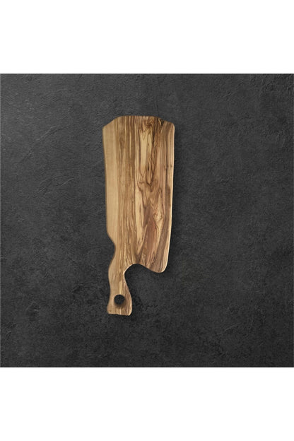 Olive Wood Handmade Cutting Board / Serving Board with Handle ZT10