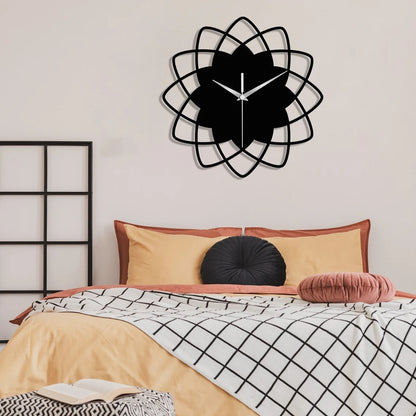 Geometric Wall Clock Metal Wall Clock, Oversized Wall Clock, Horloge Murale, Modern Wall Clock, Housewarmin Gift, Minimalist Decor