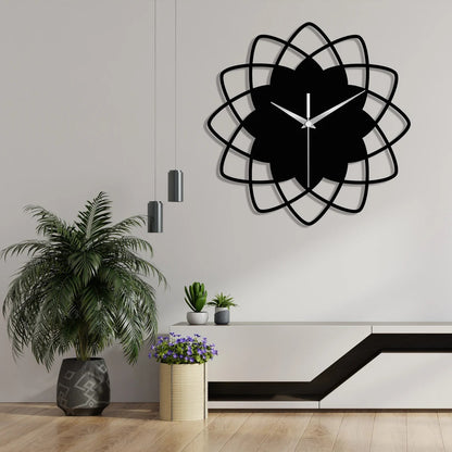 Geometric Wall Clock Metal Wall Clock, Oversized Wall Clock, Horloge Murale, Modern Wall Clock, Housewarmin Gift, Minimalist Decor