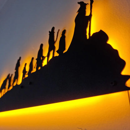 Fantasy Adventure LED Wall Art - Inspired by "The Lord of the Rings" - Home Decor