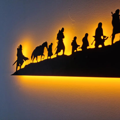 Fantasy Adventure LED Wall Art - Inspired by "The Lord of the Rings" - Home Decor