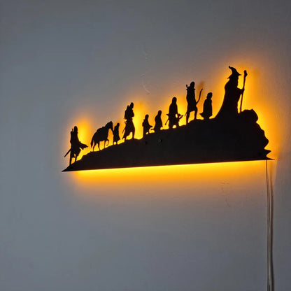 Fantasy Adventure LED Wall Art - Inspired by "The Lord of the Rings" - Home Decor