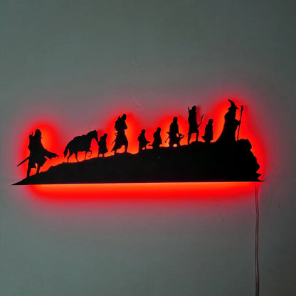 Fantasy Adventure LED Wall Art - Inspired by "The Lord of the Rings" - Home Decor