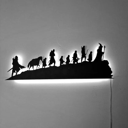 Fantasy Adventure LED Wall Art - Inspired by "The Lord of the Rings" - Home Decor