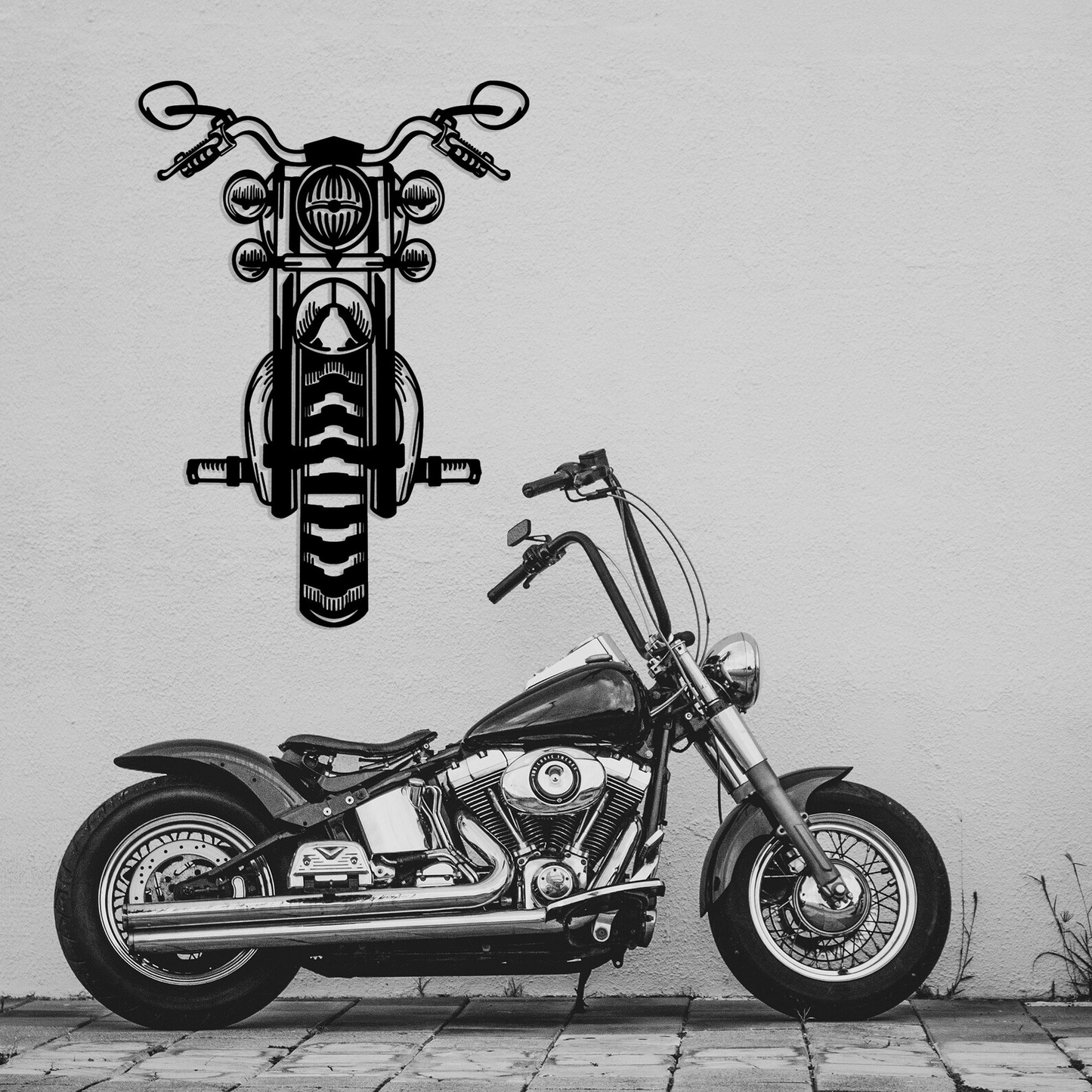 Motorcycle Metal Wall Decor