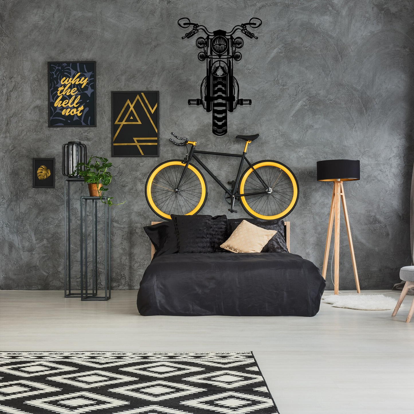 Motorcycle Metal Wall Decor